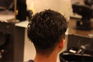 ショート パーマ メンズ 前田賢生 ご新規様はNGのヘアスタイル