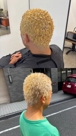 ショート パーマ イージーパーマ募集 平口はのんのヘアスタイル