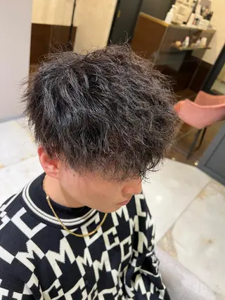 ショート パーマ メンズ CIEL天六店 三上春のヘアスタイル