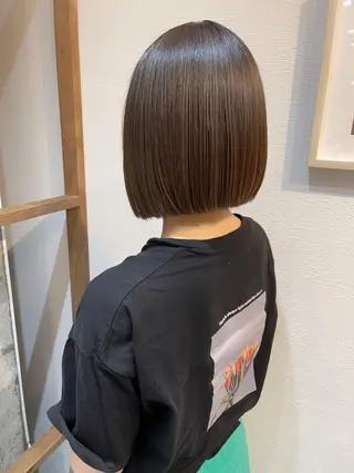 ショート カラー 【ボブ/透明感カラー 】🎀上村美緒🎀のヘアスタイル