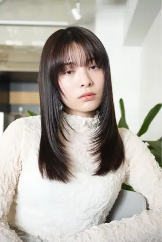 ロング rino/カット /ミディアム/名古屋のヘアスタイル