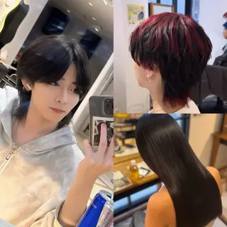 メンズ 😈せいと😈 ハイトーン/縮毛矯正のヘアスタイル