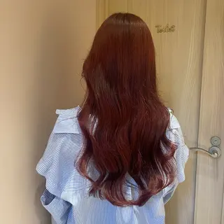 ロング マホ/日吉/髪質改善 /レイヤー/ガーリーのヘアスタイル