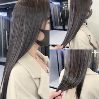 ロング ヘアアレンジ ハイトーン/美髪矯正 🍃大江拓実のヘアスタイル