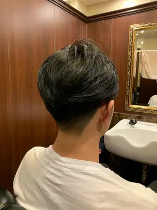 ショート メンズ ヒロ銀座 バーバーショップ神楽坂所属・ひらお あおとのヘアスタイル