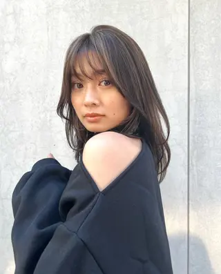 セミロング レイヤー/透明感 🍃鈴木裕介のヘアスタイル