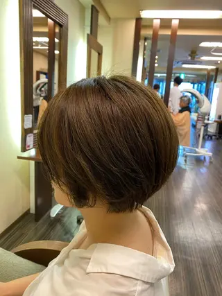 ショート カラー ヘアアレンジ メンズ 加藤 瑠美のヘアスタイル