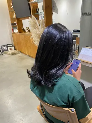 ミディアム カラー 透明感カラー 天羅のヘアスタイル