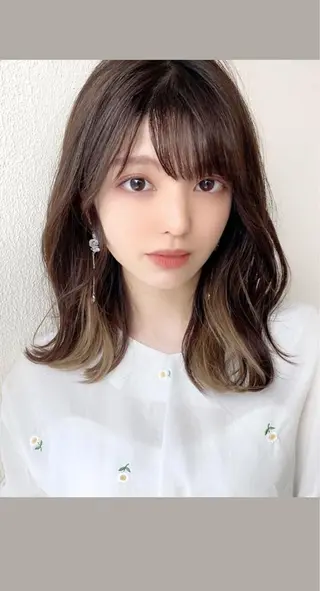ミディアム AUBE HAIR Sunny宇都宮所属・阿見 大成のヘアスタイル