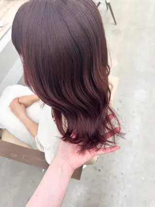 ミディアム カラー 🌼透明感艶カラー オリーブ🌼河村咲のヘアスタイル