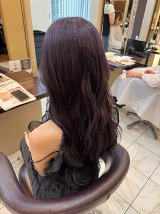 ロング カラー ⭐️透明感カラー/ パーマ⭐️宮野翔のヘアスタイル