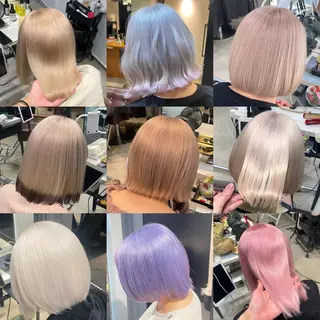 ショート カラー youres hair 新宿3丁目店所属・艶髪/ハイトーン /髪質改善/柴田のヘアスタイル