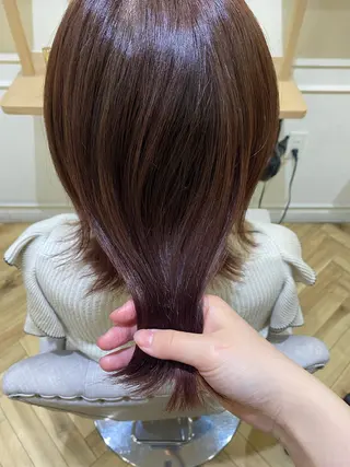 ミディアム カラー 韓国ヘア・カラー 🩵SHIZUKUのヘアスタイル