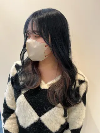 セミロング レイヤー⭐️カラー ⭐️平川雅史のヘアスタイル