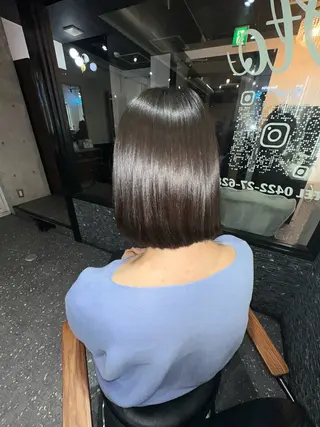 ミディアム パーマ 髪質改善⭐️縮毛矯正 吉祥寺⭐️Rinaのヘアスタイル