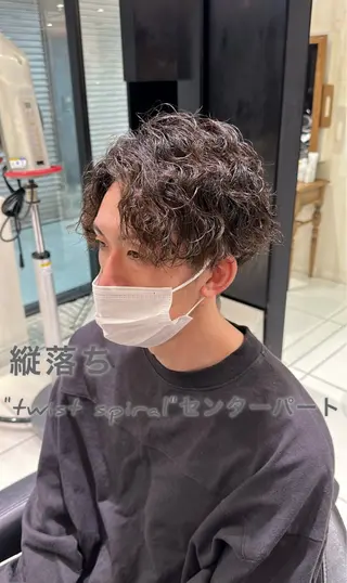 パーマ メンズ 骨格矯正カット💎 藤沢メンズ特化美容師のヘアスタイル