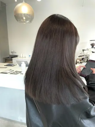 セミロング カラー 𐙚mareka/ 顔周り/透明感カラーのヘアスタイル