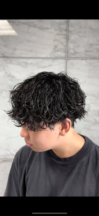 パーマ メンズ パーマ/京都駅 /メンズ/藤井 翔のヘアスタイル