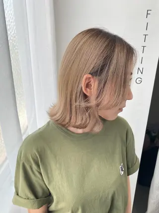 ミディアム カラー 🟡【美髪専門店】 ✨褒め髪/艶髪🟡のヘアスタイル