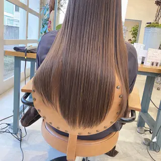 ロング カラー 入江 志穂のヘアスタイル