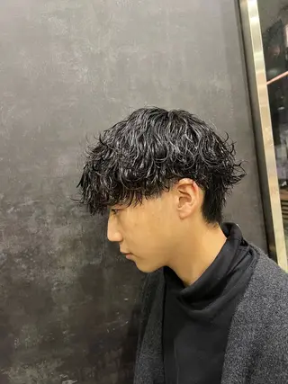 パーマ メンズ メンズカット/柏/韓 国/メンズパーマ航太のヘアスタイル