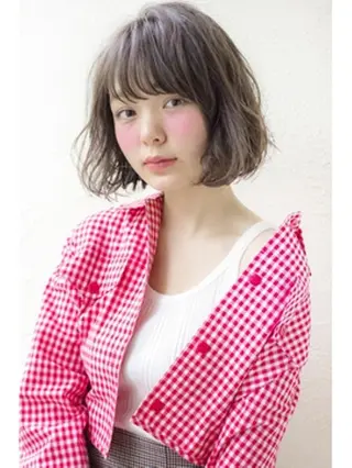 カラー 再現性ショートボブ 木又克美のヘアスタイル