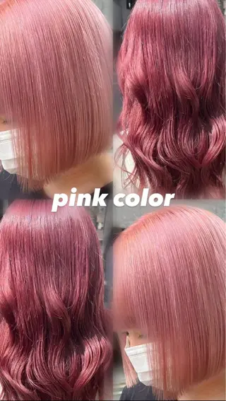 カラー 紅/艶カラー/ 透明感カラーのヘアスタイル