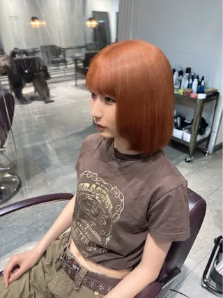 ミディアム カラー Lani5710所属・🎀ハイトーン・艶 カラー HANA🎀のヘアスタイル