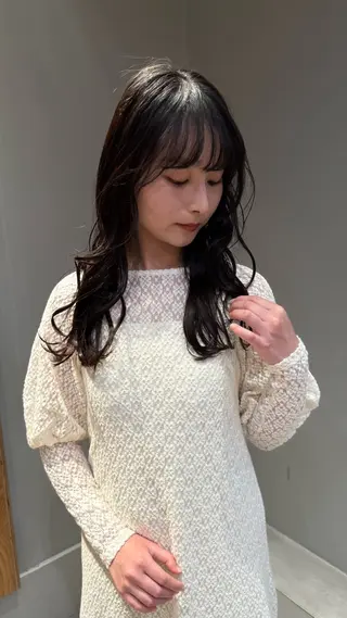 セミロング パーマ 原宿/パーマ 🧺ユウマのヘアスタイル