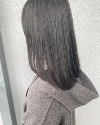 セミロング カラー 後藤紗英/髪質改善 /オリーブベージュのヘアスタイル