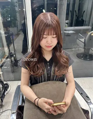 ロング カラー ありむらもえ/ 透明感カラーのヘアスタイル