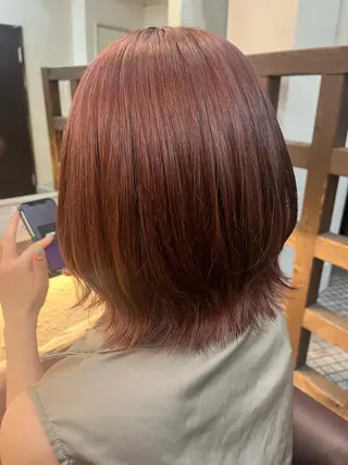 ショート カラー ♱地雷カラー♱ウルフ ♱ 藍衣 ♱のヘアスタイル
