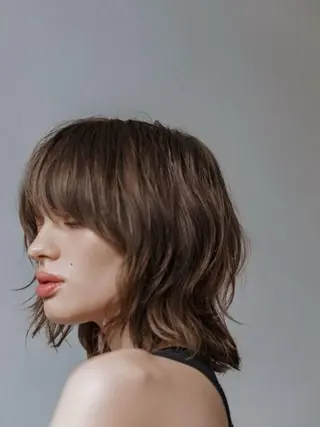 ミディアム 暖色・パーマ 🌼クニトウメイのヘアスタイル