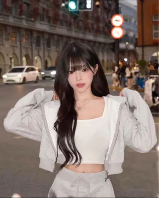 ロング カラー パーマ ヘアアレンジ メンズ キッズ 上品＆韓国風 🥀海心🥀のヘアスタイル
