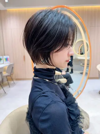 ショート カラー レイヤー✨縮毛矯正 川村利幸のヘアスタイル