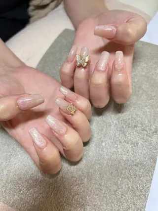 ネイル ちゅるんネイル🪄 耳ツボジュエリー🔗のネイルデザイン