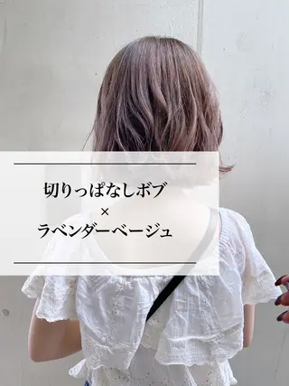 ミディアム カラー 進 詩織のヘアスタイル