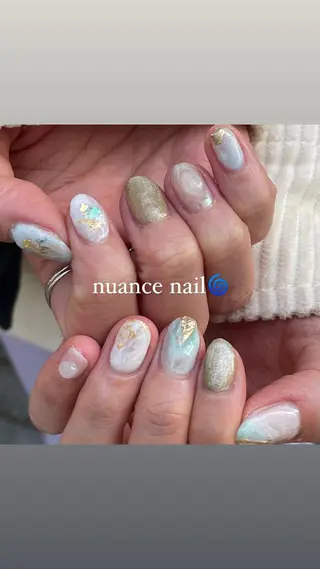 ネイル 淡色ネイル 🎀moeのネイルデザイン