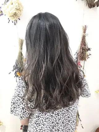 ロング コテ巻き風パーマ/ 髪質改善/河島恭平のヘアスタイル