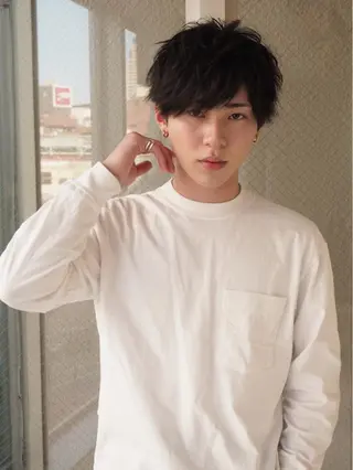 メンズ レイヤー/髪質 改善/岡田遥希のヘアスタイル