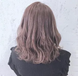 セミロング 🦋ミルクティーベー ジュ🦋mayukiのヘアスタイル