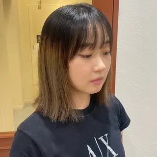 ミディアム カラー 暖色カラー/髪質改善 伏見/RIONAのヘアスタイル