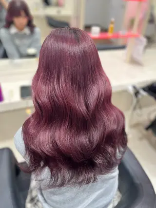 カラー ベージュ・ラベンダー カラー🎀りりのヘアスタイル