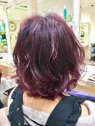 ミディアム カラー 店長     押野 勇也のヘアスタイル