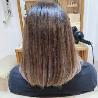 ミディアム カラー 銀座⚜️【脱白髪染め 美髪矯正】トグチのヘアスタイル