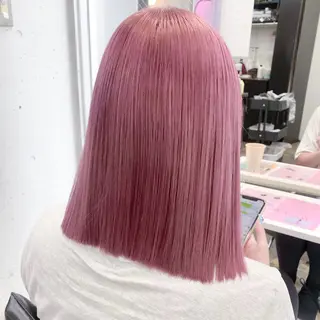 ミディアム カラー ヘアアレンジ 💗💗韓国レイヤー yu-ki💗💗のヘアスタイル