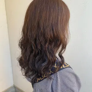 ロング 永田 彩華のヘアスタイル