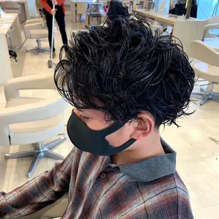 ショート パーマ メンズ 湘南/メンズパーマ/ 支持率No.1ユチカのヘアスタイル