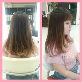 ロング キンジョウ エナミのヘアスタイル