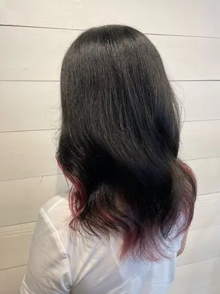 ミディアム カラー 艶カラー/ハイトーン Anjuのヘアスタイル